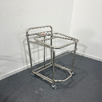 Set of 5 Pedal Bin Trolley Carts, Racking, and Shelving image 1